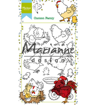 HT1631 Clear stamps Marianne Design - Hetty's chcken animals
