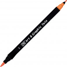 TUT-80-004 Pisak pędzelkowy Kuretake Zig- Art&Graphic -ORANGE