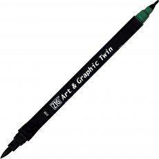 TUT-80-038 Pisak pędzelkowy Kuretake Zig- Art&Graphic -MARINE GREEN