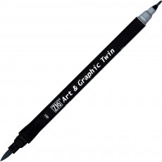 TUT-80-083 Pisak pędzelkowy Kuretake Zig- Art&Graphic  - BLUE GRAY