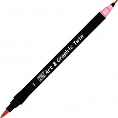 TUT-80-202 Pisak pędzelkowy Kuretake Zig- Art&Graphic  - PEACH PINK