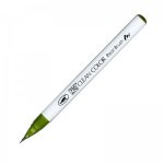 RB-6000AT-043 Pisak pędzelkowy Kuretake Zig-Clean Color Real Brush - OLIVE GREEN