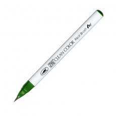 RB-6000AT-044 Pisak pędzelkowy Kuretake Zig-Clean Color Real Brush -DEEP GREEN