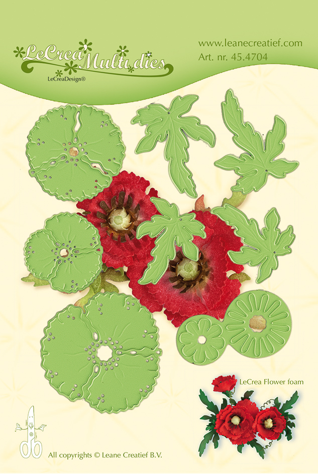 45.4704 Multi die flower 013 poppy-
