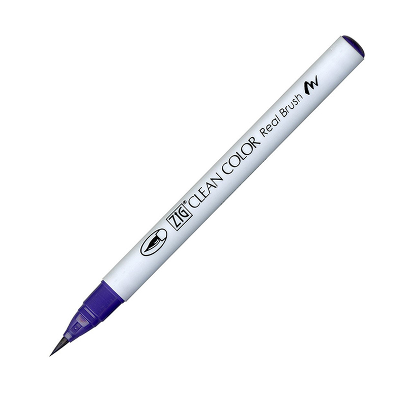 RB-6000AT-080 Pisak pędzelkowy Kuretake Zig-Clean Color Real Brush -VIOLET