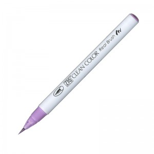 RB-6000AT-081 Pisak pędzelkowy Kuretake Zig-Clean Color Real Brush -LIGHT VIOLET