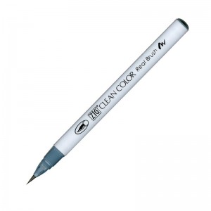 RB-6000AT-092 Pisak pędzelkowy Kuretake Zig-Clean Color Real Brush -BLUE GRAY