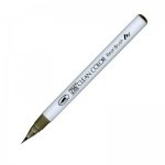 RB-6000AT-093 Pisak pędzelkowy Kuretake Zig-Clean Color Real Brush -GREEN GRAY