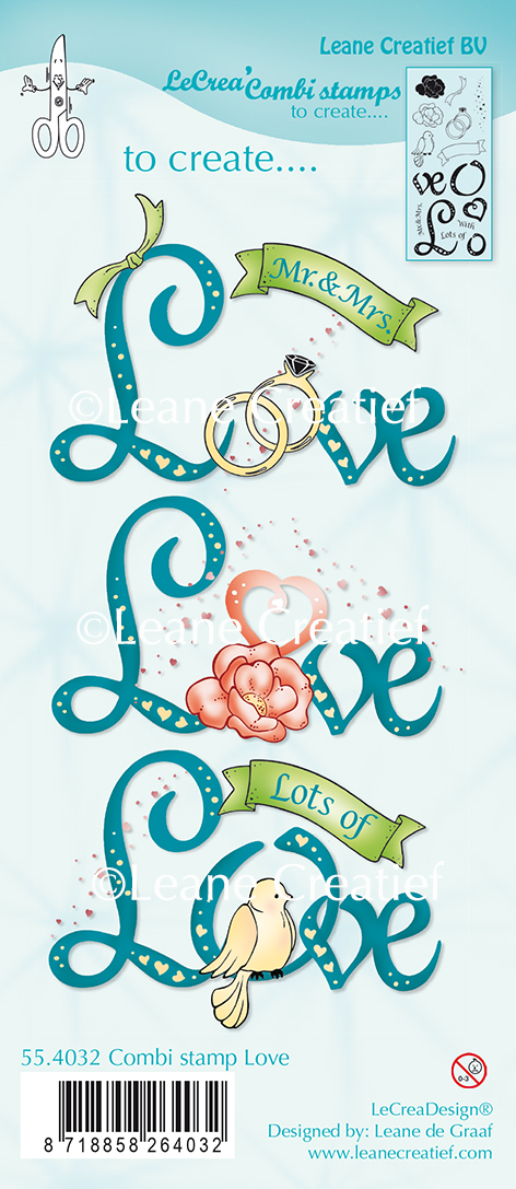 55.4032 combi stamp Love