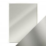 9467E Papier jednokolorowy satynowy lustrzany jednostronny A4 -Frosted Silver