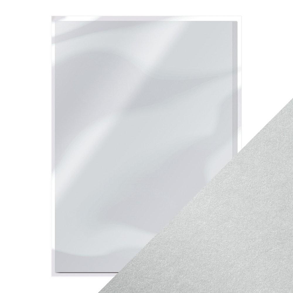9499E Papier jednokolorowy perłowy dwustronny A4 - Luna Silver