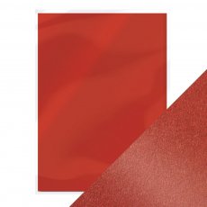 9506E Papier jednokolorowy perłowy dwustronny A4 - Red Velvet