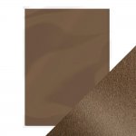 9507E Papier jednokolorowy perłowy dwustronny A4 - Glazed Chesnut