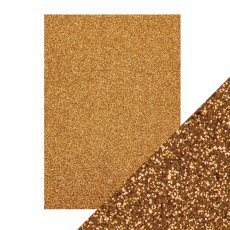 9942E Papier brokatowy jednostronny A4 - Welsh Gold
