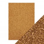 9942E Papier brokatowy jednostronny A4 - Welsh Gold