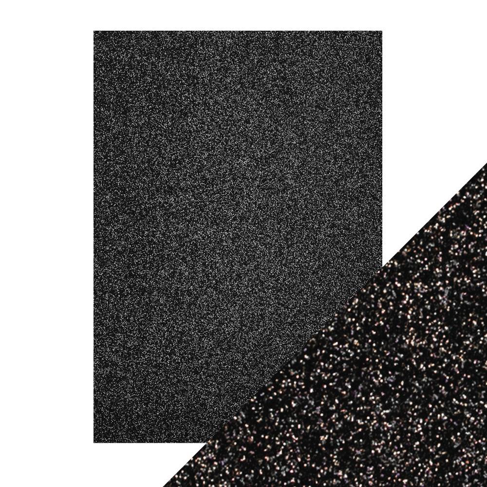9943E Papier brokatowy jednostronny A4 -Black Sapphire