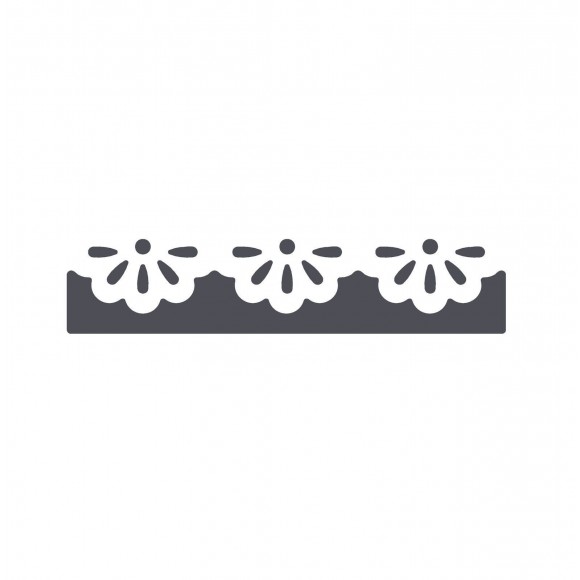 21449-005 Border Craft punch liggende bloem