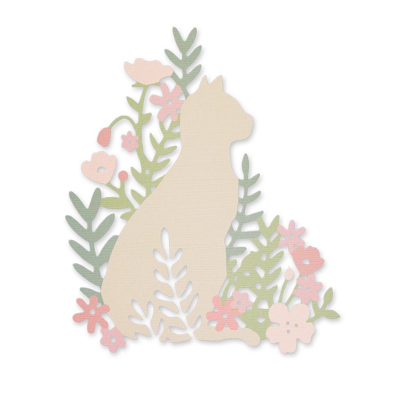 662863 Wykrojnik Sizzix Thinlits- Meadow Cat - kot