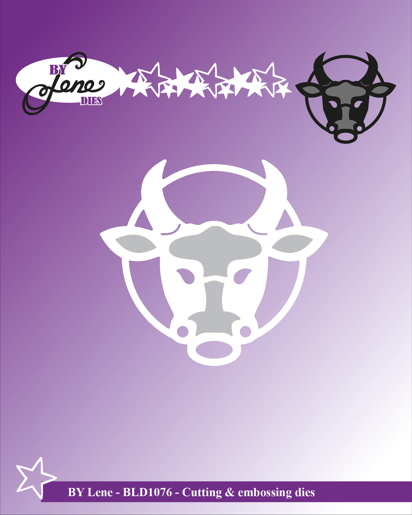 BLD1076 Wykrojnik znak zodiaku byk