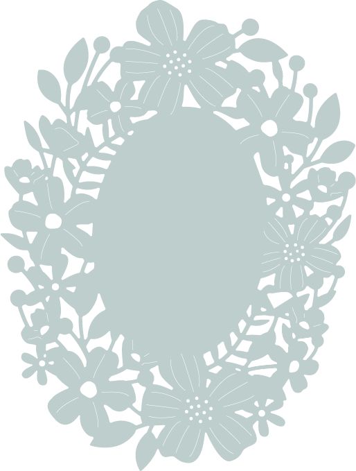 662856 Wykrojnik Sizzix Thinlits- Blossom Frame-kwiatowa ramka