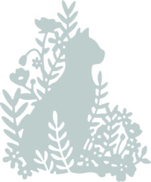 662863 Wykrojnik Sizzix Thinlits- Meadow Cat - kot