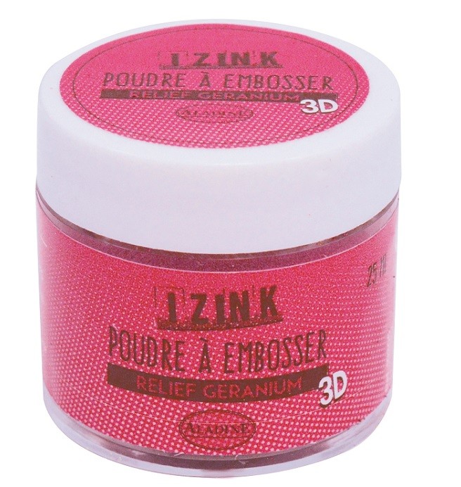 10205 Puder do embossingu Izink 3D - Relief Geranium