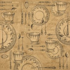4500475 Graphic 45 - Kraft Reflections Collection - 12 x 12 Kraft Paper - Tea for Two