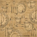 4500475 Graphic 45 - Kraft Reflections Collection - 12 x 12 Kraft Paper - Tea for Two