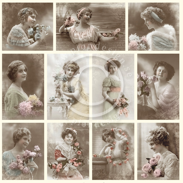PD3104 Bouquet - From Grandma's Attic - tinted