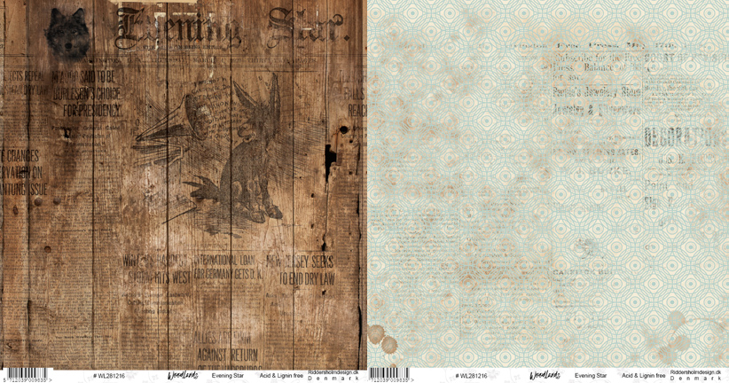 WL281216 Double-sided 12"x12" Riddersholm Design- Woodlands