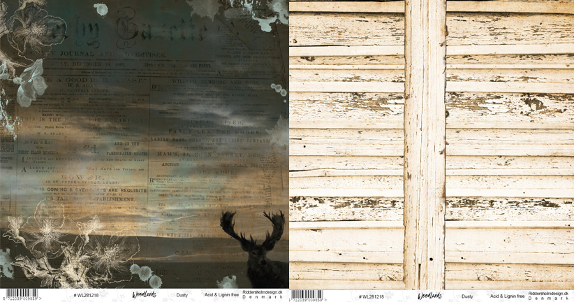 WL281218 Double-sided 12"x12" Riddersholm Design- Woodlands