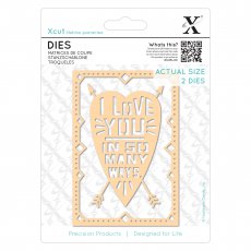 XCU503388 Wykrojnik X-cut -I Love You
