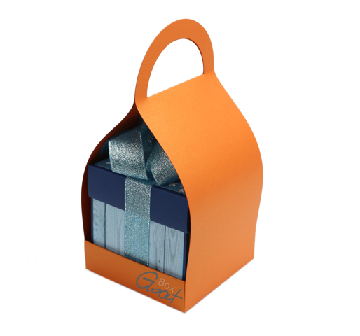 ID-1016 Trzymak nosidełko na exploding box - pomarańczowy perłowy