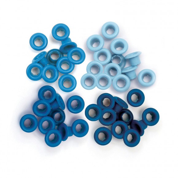 WR41578-7 We R Memory Keepers standard eyelets x60 blue