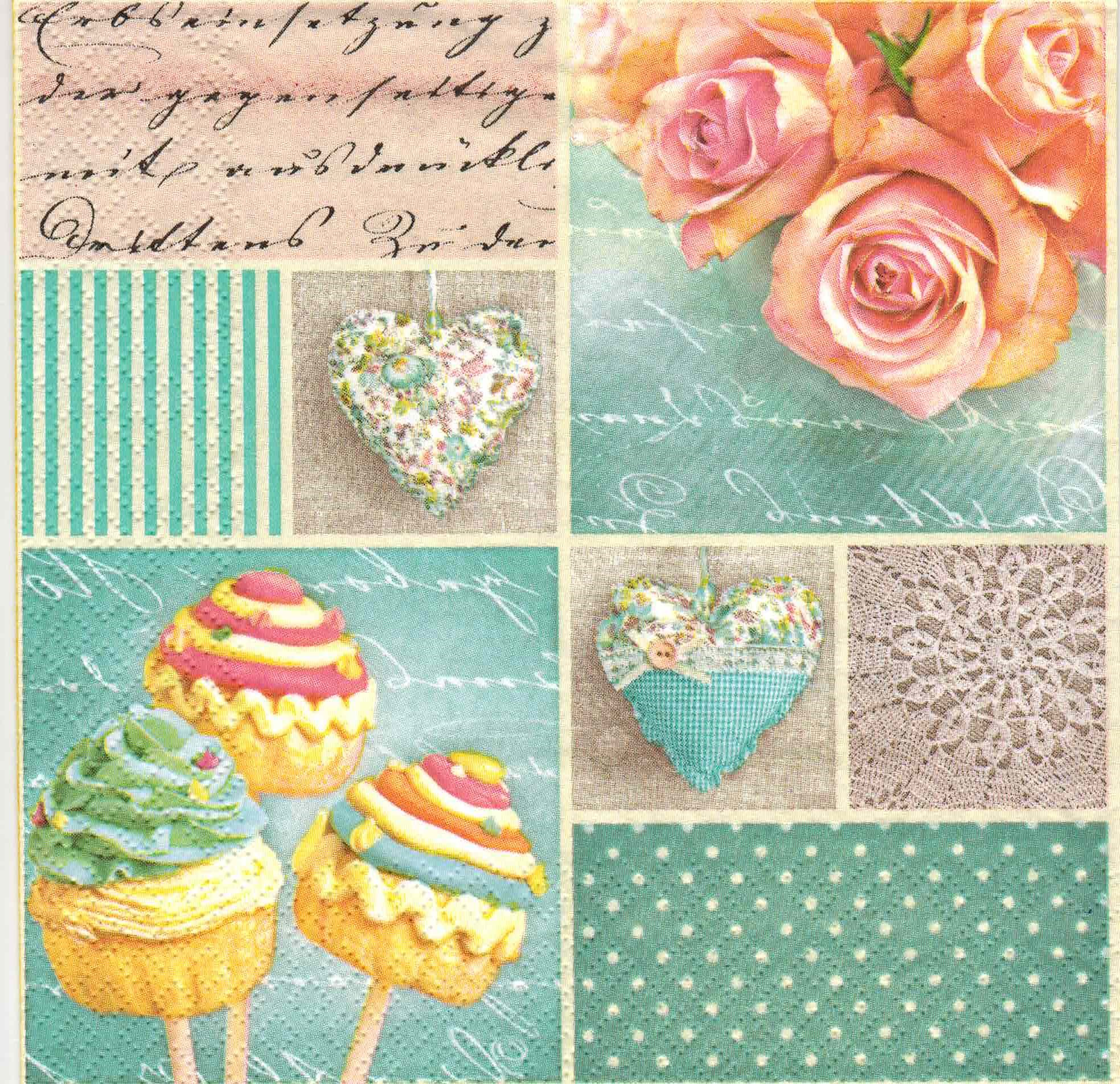 SERW013 Serwetka do decoupage'u 33x33cm