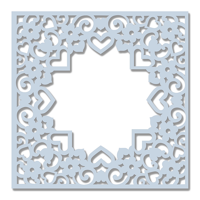 SDST0047 Maska Sweet Dixie - Hearts and Flowers Frame