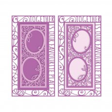 1637E Dimensions-Together Shadowbox Insert Die Set