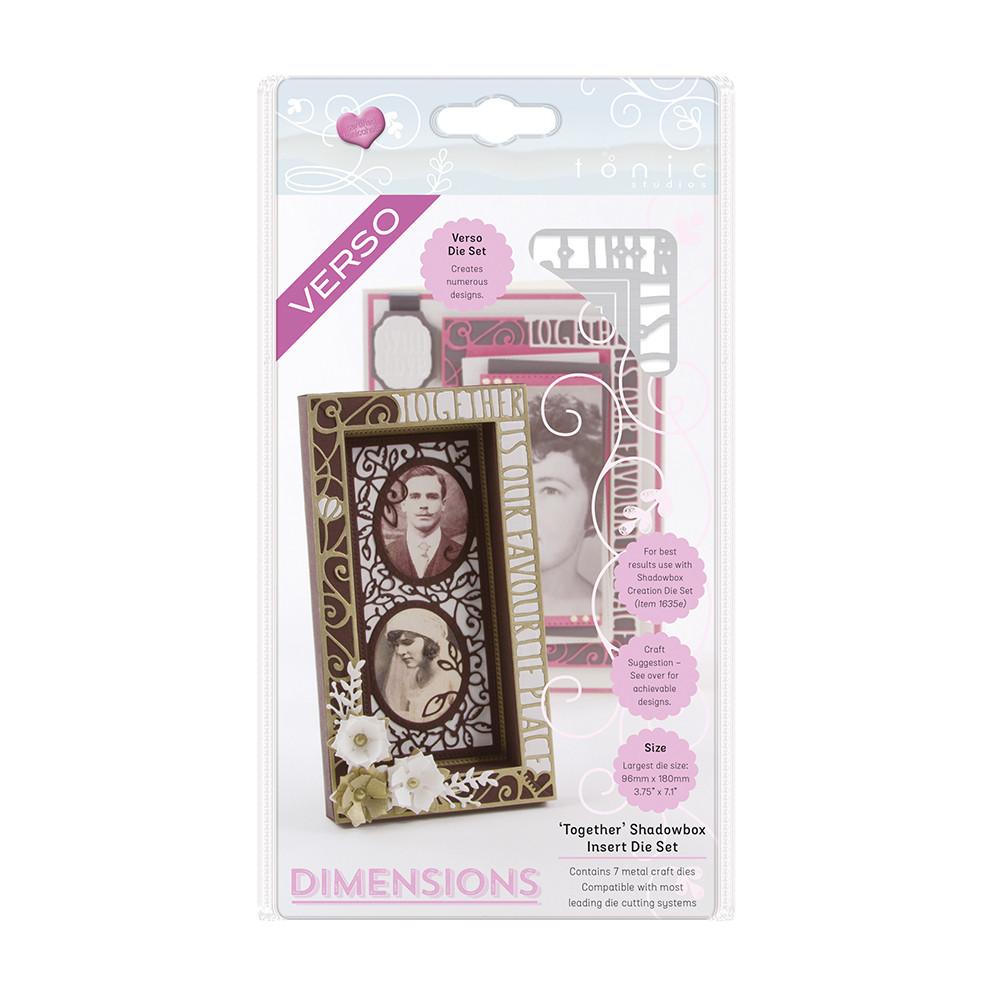 1637E Dimensions-Together Shadowbox Insert Die Set