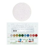 25.5220 Brokatowa pianka - Glitter White -arkusz A4