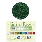 25.5275 Brokatowa pianka - Glitter Dark Green -arkusz A4