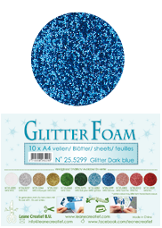25.5299 Brokatowa - Glitter Dark Blue -arkusz A4