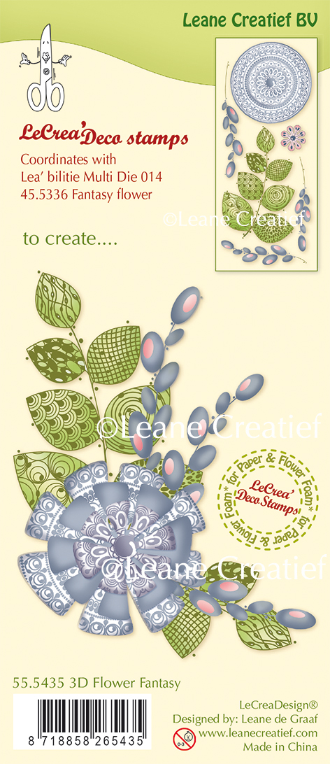 55.5435 Stemple Leane Creatief - fantasy flower