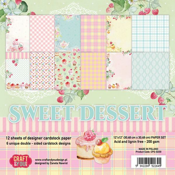 CPS-SD30 Zestaw papierów 30,5x30,5 Sweet Dessert