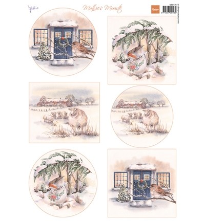 MB0178 Arkusz A4 -Marianne Design - Mattie's Mooiste- Winter 2
