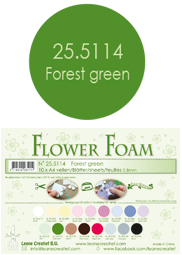 25.5114 Pianka do wykonywania kwiatków - Forest Green -arkusz A4