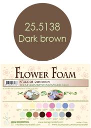 25.5138 Pianka do wykonywania kwiatków - Dark Brown -arkusz A4