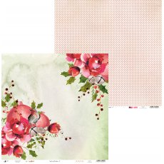 p13-318 Papier Rosy Cosy Christmas 05, 30,5x30,5cm