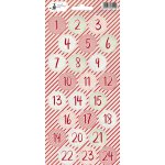 p13-328 Arkusz naklejek Rosy Cosy Christmas 06, 10,5 x 23cm