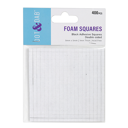 DDADH020 Kosteczki z klejem 400 szt. 1mm czarne- Dot and Dab