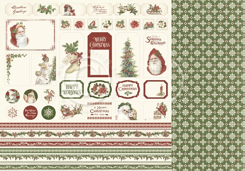 PD20012 Papier dwustronny 30,5x30,5cm -Let`s be Jolly- cut outs